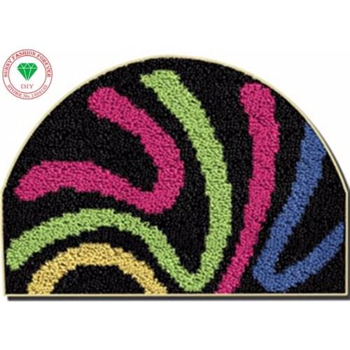 Mats Latch hook rug kits Stitch threads Carpet embroidery cushion rug carpets sets embroidery stitch thread Cross-stitch Craft