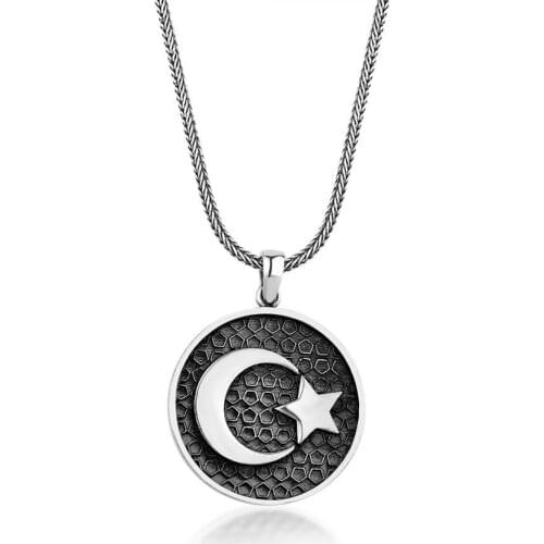 Moon-Star Male Necklace