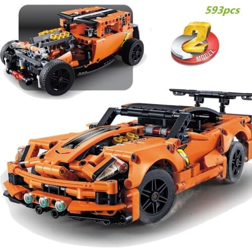 NEW Technic Racing Car Corvette ZR1 Building Blocks Sets Bricks Classic Model Creator City Vehicle Kids Toys For Children Gifts