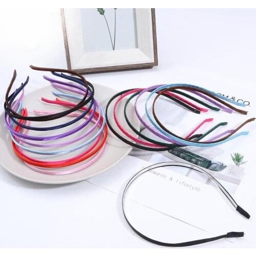 Hot Sale 1PC Metal Headbands Cloth Twine Headwear Womens Hairband DIY Headbands Metal Hairband