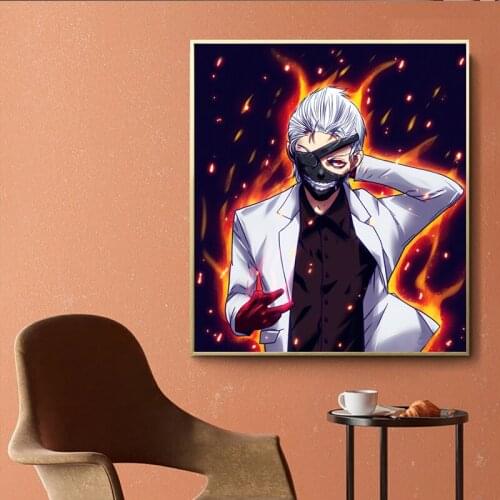 Tokyo Ghoul Original Design Anime Poster Wall Art Print,50 x 70 cm,No Frame
