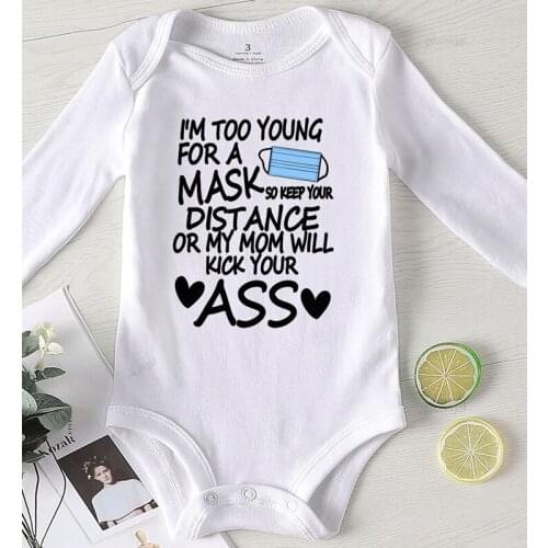 Print My Mom Will Kick Your Winter Jumpsuit Clothes for Newborn Toddler Girl Romper Baby Onesie Kids' Things