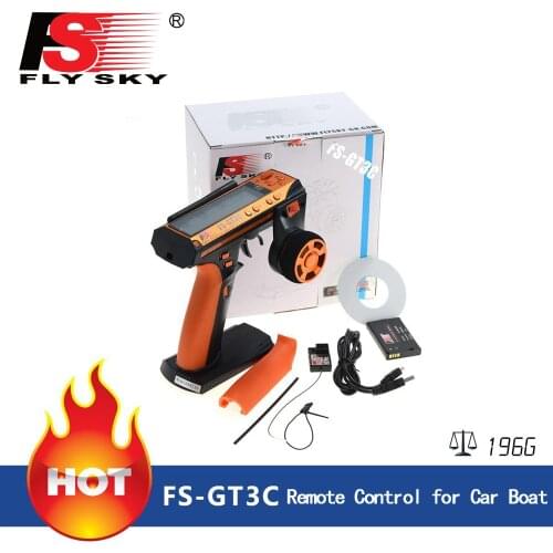 Flysky FS-GT3C FS GT3C 2.4G 3CH RC CAR System /w battery GR3E Receiver Radio Controller