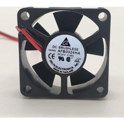 Delta Electronics AFB0324HA Server Cooling Fan DC 24V 0.08A 30x30x10mm 2-wire