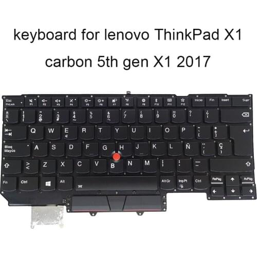 SP/ES Spain backlight keyboard for Lenovo ThinkPad X1 Carbon 5th Gen X1 2017 CS13T-GR Spanish laptop backlit keyboards 00HW849