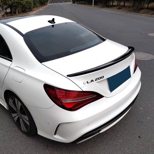 Trunk Spoiler Carbon Surface ABS Material Car Rear Tail Spoiler For Benz W117 CLA200 CLA-Class 2016 - 2020