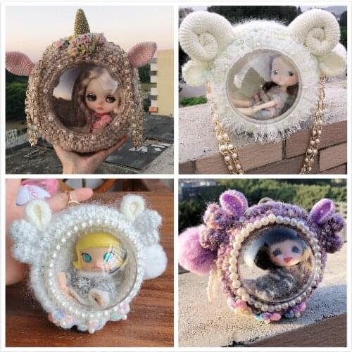 Free shipping outdoor portable bags for dolls,suitable for molly, holala, blyth, OB11