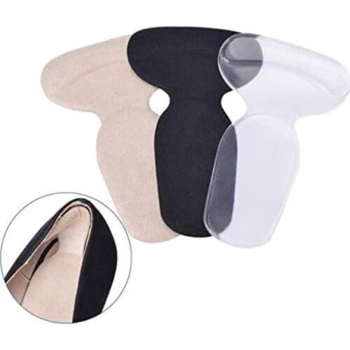 1 Pair Silicone Back Heel Liner Gel Cushion Pads Insole High Shoes Grip Rearfoot Pain Relief Pads Heel Cushion Foot Care