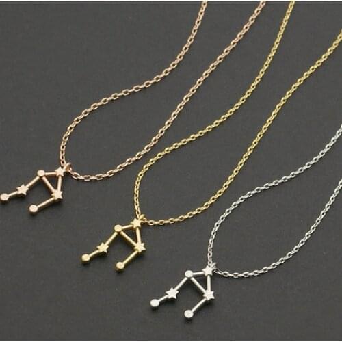 Daisies 1pc Libra Zodiac Sign Astrology Necklace Constellation Jewelry, Astrology Star Sign Necklace for Women Good Gift Idea