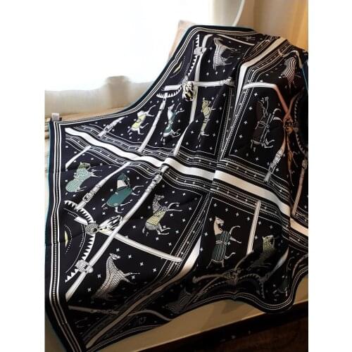 18mm Heavy 100% Silk Scarf Shawl Wraps Women 2021