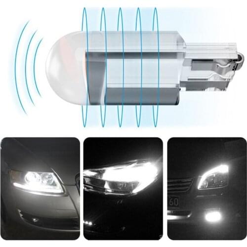 Acrylic Shell COB DC 12V T10 LED Car Light Bulb 6000K Dome Light Instrument Lamp