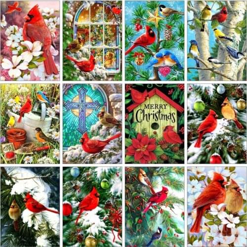 AZQSD Diamond Painting Full Square Birds Handmade 5d Diy Diamond Embroidery Animal Home Decor Picture Of Rhinestones Gift