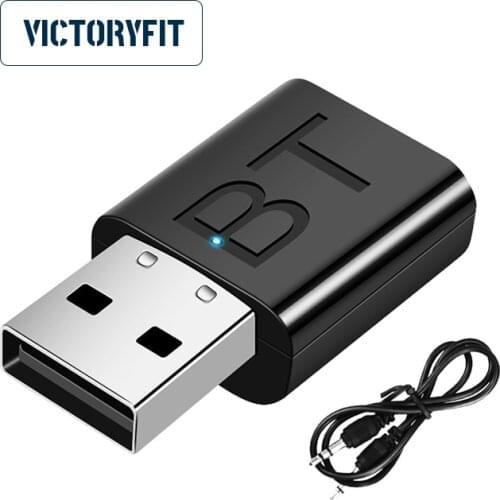 Wireless Audio Transmitter Receiver 2 In 1 Adapter with 3.5mm Cable for Car TV Earphone Speaker Aux Bluetooth-Compatible 5.0