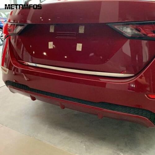 For Nissan Sentra Bluebird Sylphy Almera 2020 2021 Rear Trunk Streamer Tail Door Molding Trim Sticker Exterior Car Accessories