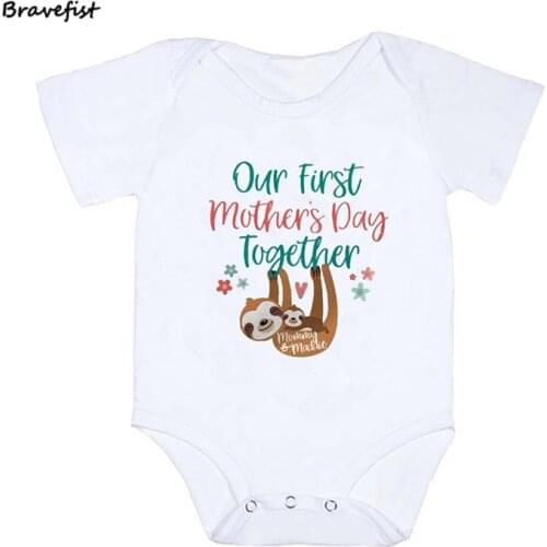 0-24M Baby Bodysuits For Newborn Clothes Monkey Summer Outfits Baby Outfits Jumpsuits Tops First Mothers Day Kids Outwear Tees