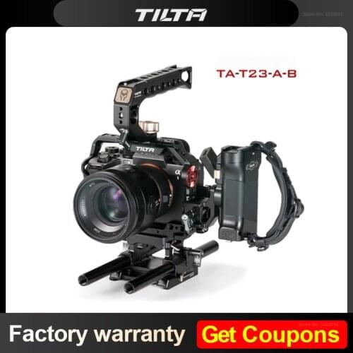 Instock TILTA Sony A1 Cage Kit for SONY A7S3/A73/A7R3/A7R4 Half Cage Full Cage Kit Quick Release Plate with Top Handle Grip