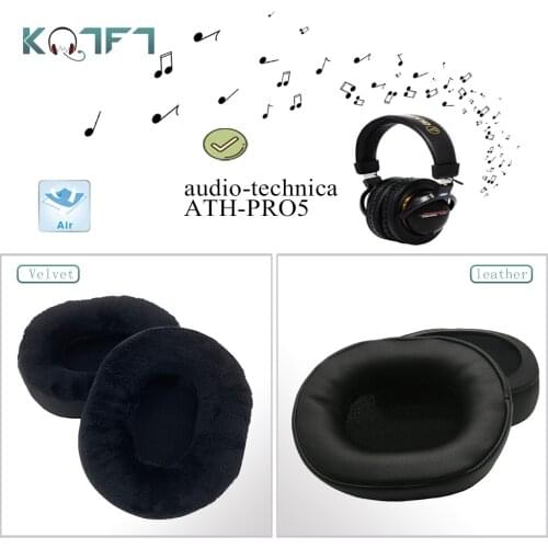 KQTFT 1 Pair of Velvet leather Replacement EarPads for audio-technica ATH-PRO5 Headset Earmuff Cover Cushion Cups