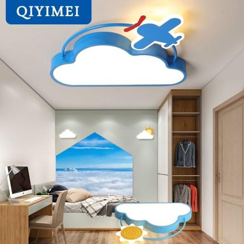 Modern Led Ceiling Lights Cloud Shape Remote Control Lamp For Children Room Bedroom Indoor Lighting Fixtures Luminaria AC90-260V
