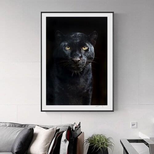 Black Animal Canvas Painting Wall Art Cuadros Decorativos Posters Prints no Frame Customize Pictures Painting Etsy Dropshipping