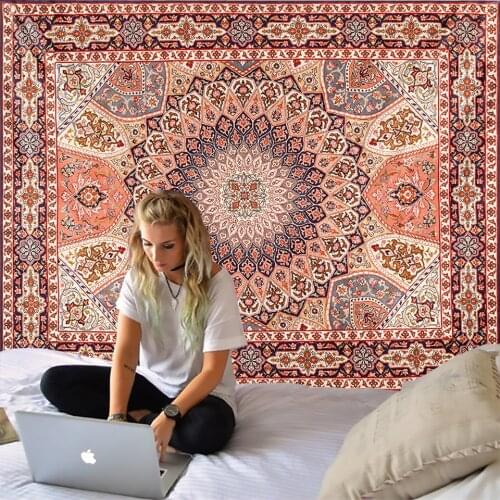 Ndian Mandala Tapestry Wall Hanging Sandy Beach Throw Rug Blanket Mattress psychedelic Bohemian Yoga Shawl Mat Mandala Tapestry