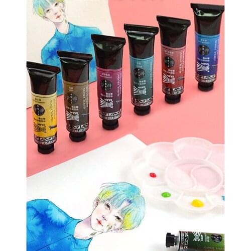 Super Vision 15ml Natural Plant Extract Animal Extract Watercolor Tube Transparent Professional Water Color Paint For Painting
