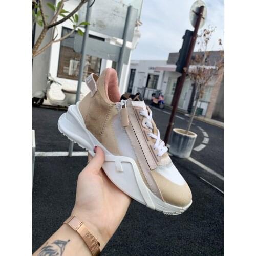 New color matching mens casual shoes leather lace up sports shoes summer running shoes womens fashionable small white shoes