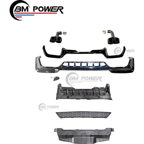 NEW! X3 G01 rear diffuser to M style with exhaust tips glossy black X3 G01 rear lip kit with exhaust tips X3 G01 rear parts