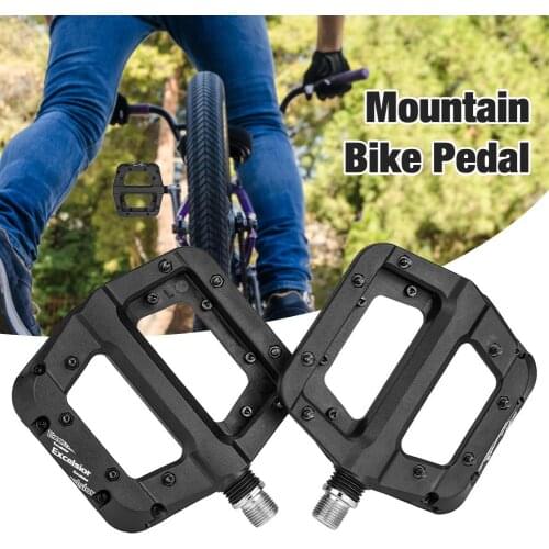 Mountain Bike Pedal MTB Pedals Bicycle Flat Pedals Nylon Fiber MTB Cycling Anti-skid Foot Pedal Sports Accessories