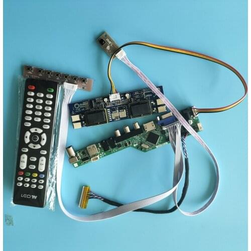 For LM190E08-TLL3 Controller Board VGA AV HDMI LCD VGA kit Digital Signal 4 lamps 1280X1024 19" Resolution TV 30pin