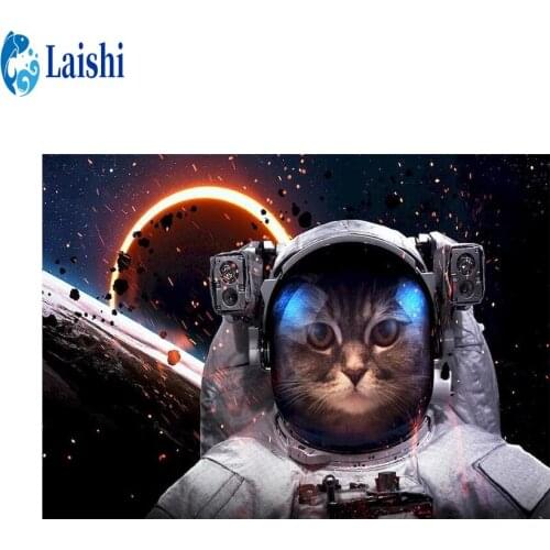 Full square/Round Cartoon cat Diamond embroidery diamond Painting Cross Stitch Rhinestone Of picture Mosaic Diamond pictures