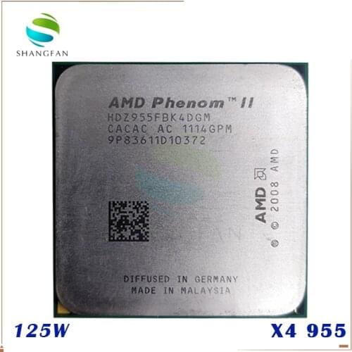 AMD Phenom II X4 955 125W Quad-Core DeskTop CPU HDZ955FBK4DGM HDZ955FBK4DGI HDX955FBK4DGM Socket AM3