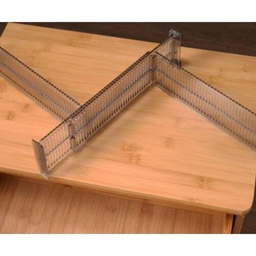 Adjustable Drawer Separator Divider Plastic DIY Closet Storage Division Board