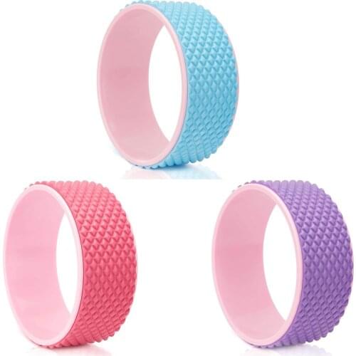 Fitcoach 12 x 5 Inch Basic Yoga Wheel Yoga Roller for Back Pain, Stretcher and Back Roller for Improving Backbends