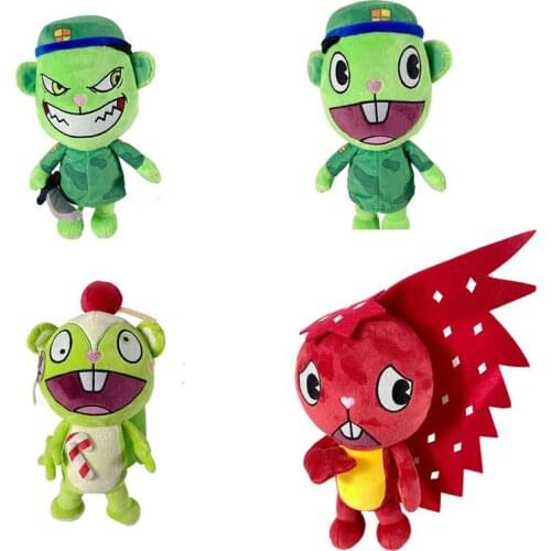 Happy Tree Friends anime plush dolls HTF Flippy plush toys 28cm Christmas Gif
