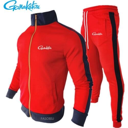 Gamakatsu Fishing Tracksuit Sets DAIWA Fishing Jacket And Pants Outdoor Spring Fishing Clothing Two Piece Sweatshirts +pants