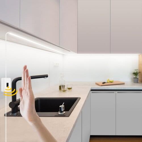 Brightness Adjusted LED Strip light With Touch Switch Stepless Dimmer lamp Tape For Bed Cabinet Closet Bedroom Kitchen lighting