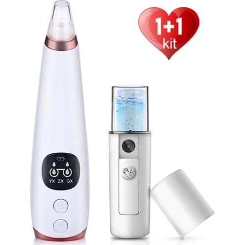 Face Blackhead Remover Acne Vacuum Electric Vaccumm Removal Extractor Deep Cleansing Suction Machin Facial Pore Cleaner