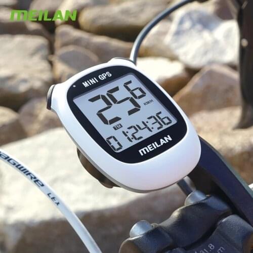 MEILAN GPS Bike Computer Bicycle Rider GPS Speedometer Speed Altitude DST Ride Time Wireless Waterproof Bike Odometer