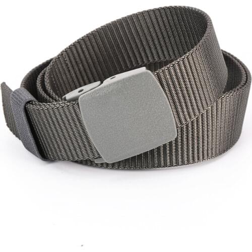 Military Men Belt 2020 Army Belts Adjustable Belt Men Outdoor Travel Tactical Waist Belt with Plastic Buckle for Pants 120cm