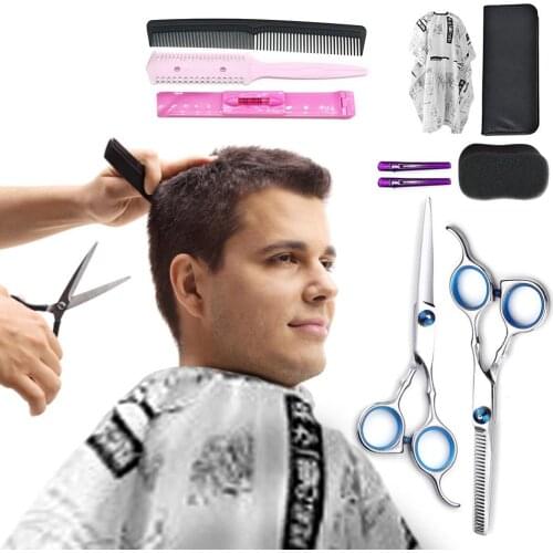 1/5/10pcs Professional Hairdressing Scissors Barber Scissors Set Hair Cutting Shears Scissor Haircut For Kids Men Women 17cm