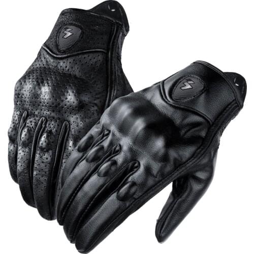 2020 new Full Finger Motorcycle Gloves Guantes Moto Verano Motocross Leather Glove de moto para hombres bike racing riding
