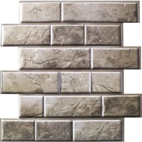 3D Tile Sticker Anti-Collision Sticker PVC Wall Stickers home decoration accessories for living room