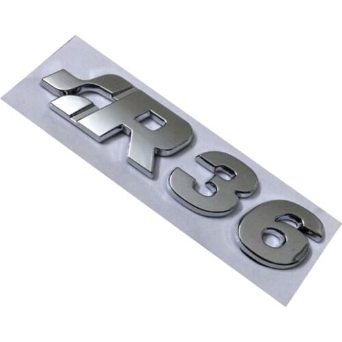 5 Pieces Chrome Metal R32 R36 Car Styling SR32 Car Emblem Sticker Decals for Passat CC Polo Golf 6 7 Sagitar Accessories