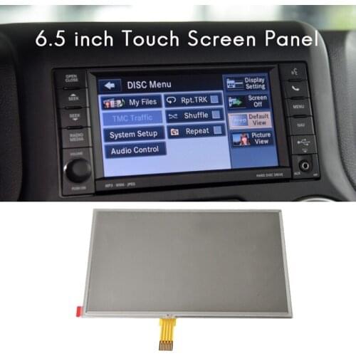 6.5 Inch Press Screen Panel Glass Digitizer for Jeep Wrangler Dodge Journey Ram Nitro Radio Navigation LQ065T5GG64