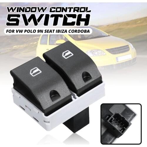 6Q0 959 858 Car Electric Window Control Switch For VW /Polo 9N /Seat /Ibiza /Cordoba 2002-2009