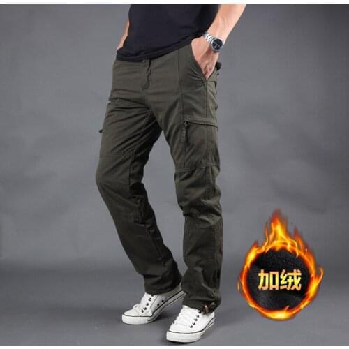 Pants Men Rip-Stop Cotton Thermal Tactical Pants Men Military Cargo Pants Man Multi Pockets Army Casual Trousers 6XL