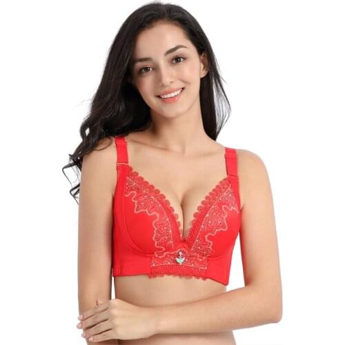 2019 With steel ring ultra thin full cup large size big code bra for fat MM effectively prevent breast sagging