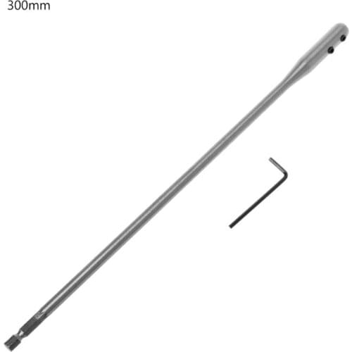 150/300mm Fit For Flat Drill Bit Deep Hole Shaft Hex Extention Holder Connect Rod Tools 16FA