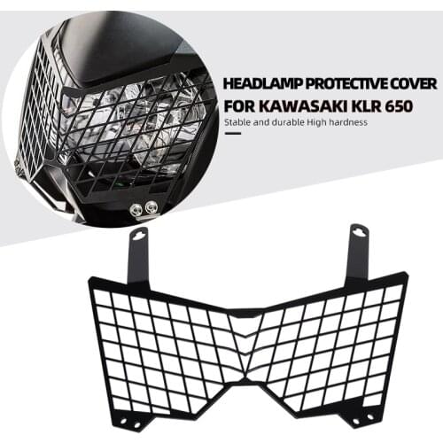 For Kawasaki KLR650 KLR 650 2008-2010 2011 2012 2013 2014 2015 Motorcycle Headlight Grille Guard Cover Headlamp Protective Cover