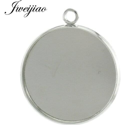 JWEIJIAO 10pcs Fit 12mm/20mm Keychain Earrings Pendant Blank Tray Cameo Base Setting Charms DIY Cabochons Jewelry Finding DZ17